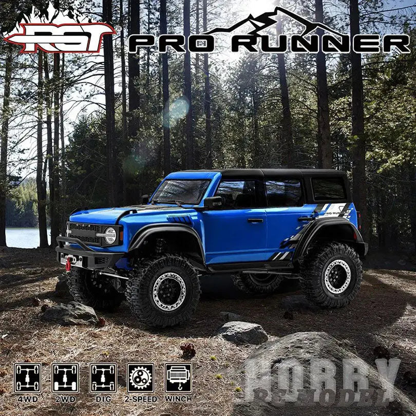 RGT EX86130 PRO Runner 4x4 1/10 Scale 2-Speed Simulation Off-Road Climbing RC Car RTR