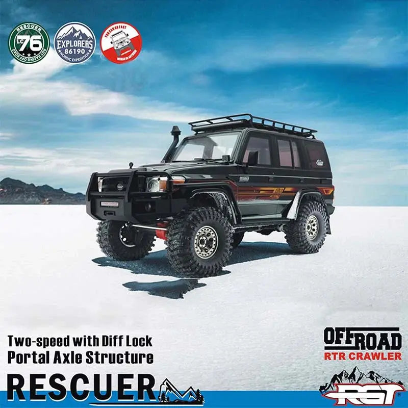 RGT EX86190 LC76 Rescuer 1/10 Scale 4WD RC Rock Crawler Off-Road Truck RTR