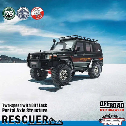 RGT EX86190 LC76 Rescuer 1/10 Scale 4WD RC Rock Crawler Off-Road Truck RTR