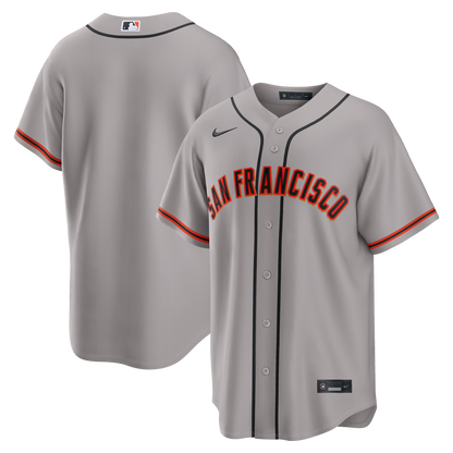 Nike Men's San Francisco Giants Road Replica Team Jersey-Gray