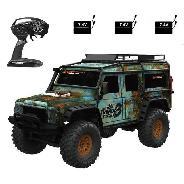 Off-road Car 1:10 2.4G 4WD RC Car Multiple Batteries RTR Model with LED Light