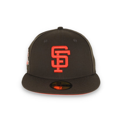New Era San Francisco Giants 1989 Battle Of The Bay Side Patch 59FIFTY Fitted-Walnut/Orange