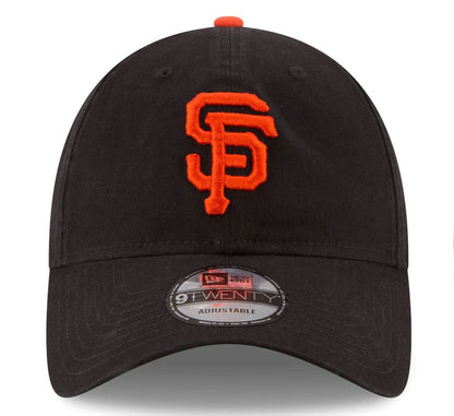 New Era Youth San Francisco Giants New Era Black Core Classic Replica 9TWENTY Adjustable Hat