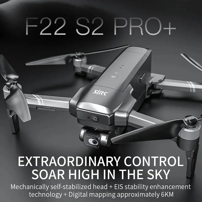 SJRC F22 S2 PRO+ 4K Drone 2-Axis Gimbal EIS GPS 6KM 5G WiFi Obstacle Avoidance Foldable Quadcopter RTF