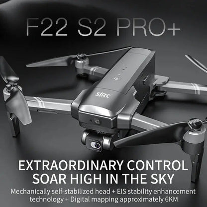 SJRC F22 S2 PRO+ 4K Drone 2-Axis Gimbal EIS GPS 6KM 5G WiFi Obstacle Avoidance Foldable Quadcopter RTF