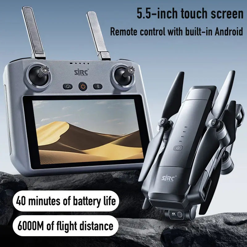 SJRC F22 S3 XR 4K Drone 3-Axis Gimbal EIS GPS 6KM 5G WiFi Screen Remote Foldable Quadcopter RTF