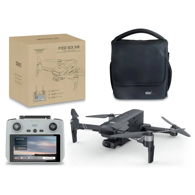 SJRC F22 S3 XR 4K Drone 3-Axis Gimbal EIS GPS 6KM 5G WiFi Screen Remote Foldable Quadcopter RTF