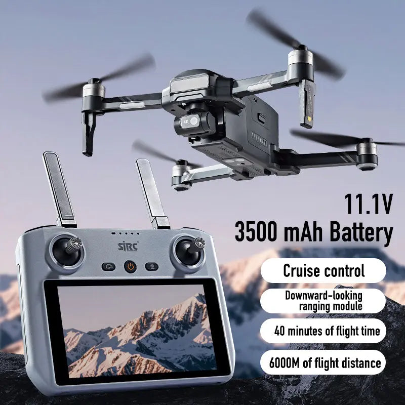SJRC F22 S3 XR 4K Drone 3-Axis Gimbal EIS GPS 6KM 5G WiFi Screen Remote Foldable Quadcopter RTF