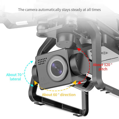 SJRC F7/F7S PRO 4K Drone 3-Axis Gimbal GPS 5G WiFi Brushless Obstacle Avoidance Foldable Quadcopter RTF