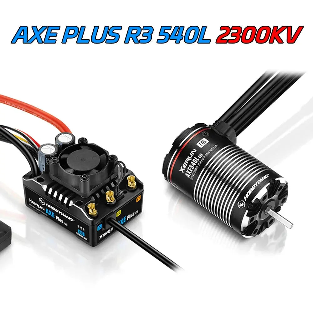 Hobbywing XeRun AXE 540L / 550 R2 Sensored Brushless Motor & ESC Combo for 1/10 RC Rock Crawler
