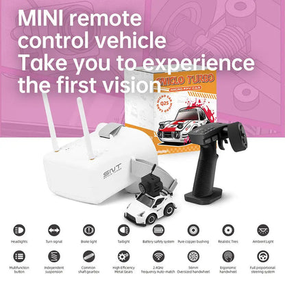 SNICLO SNT 1:100 Q25-370Z FPV RC Car with Goggles Micro Desk Race RC Car Best Toy Gift