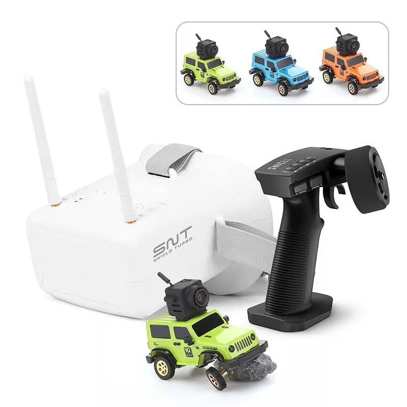 SNICLO SNT 1/64 Scale 3010 Off-Road RC Climbing Vehicle FPV Goggle Simulated Lighting Toy Car