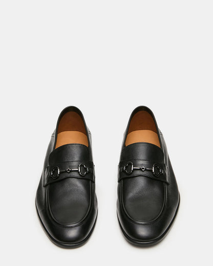 SCHMOOZE BLACK LEATHER