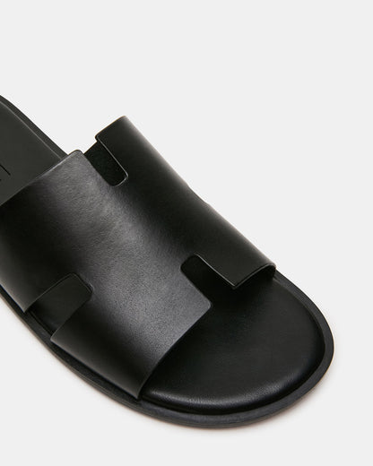 YUSSUF BLACK LEATHER