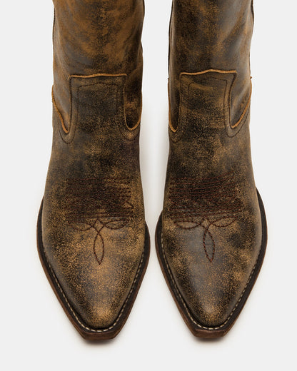 ALBANY BROWN DISTRESSED