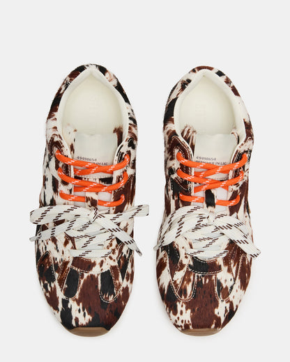 AZIEL BROWN COW PRINT