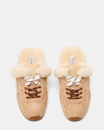 AZIEL MULE FAUX FUR NATURAL