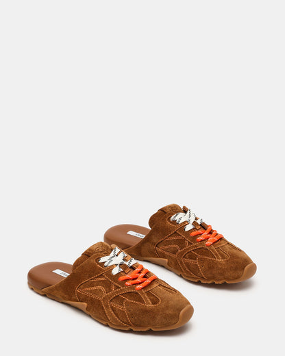 AZIEL MULE CHESTNUT SUEDE