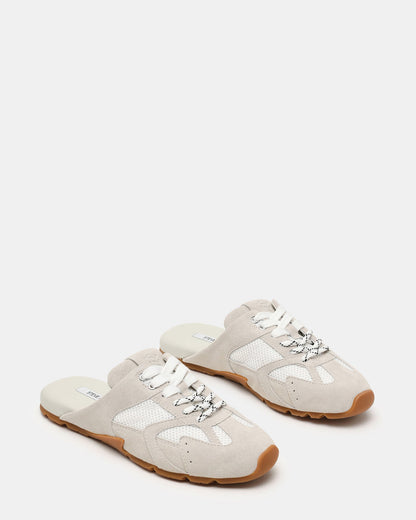 AZIEL MULE WHITE SUEDE