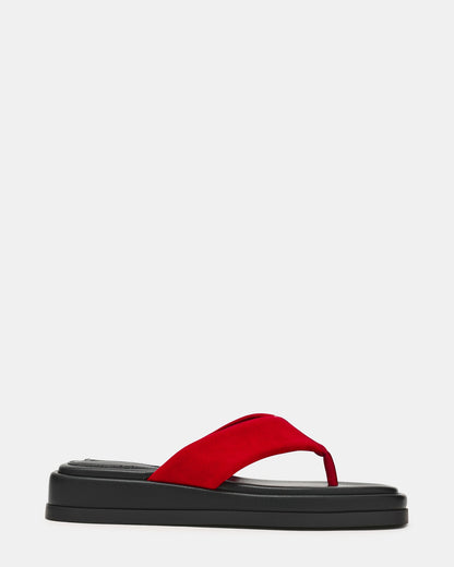 BELLA RED SUEDE