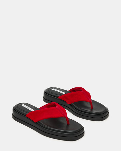 BELLA RED SUEDE