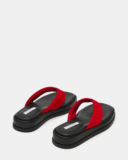 BELLA RED SUEDE