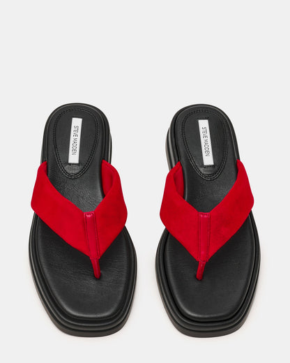BELLA RED SUEDE