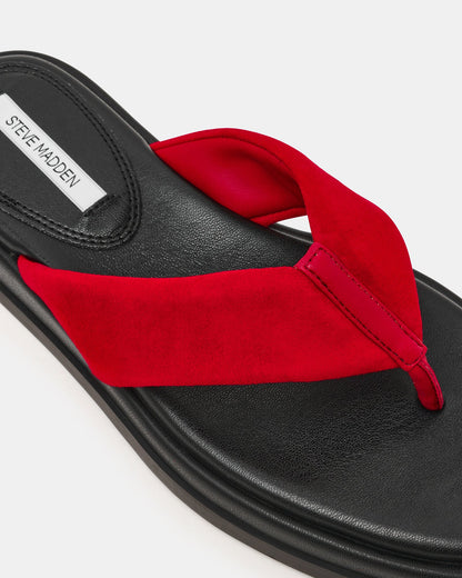 BELLA RED SUEDE