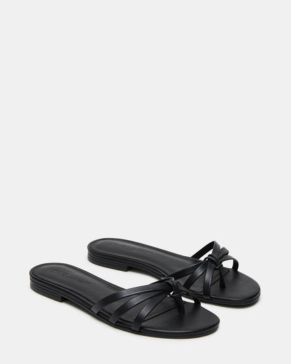 CALISSI BLACK LEATHER