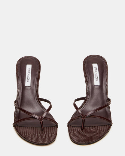 CLARI DARK CHERRY LEATHER