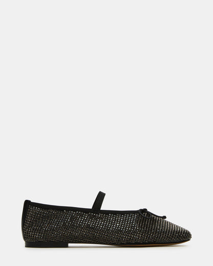 DELARA BLACK MULTI RHINESTONES