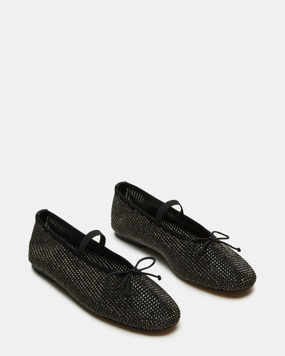 DELARA BLACK MULTI RHINESTONES