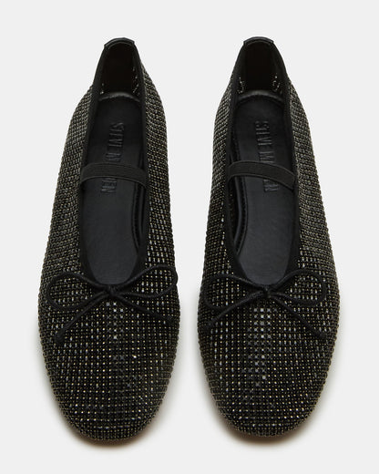 DELARA BLACK MULTI RHINESTONES