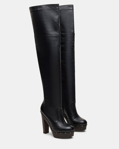 DELMIRA BLACK LEATHER