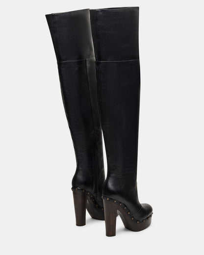 DELMIRA BLACK LEATHER