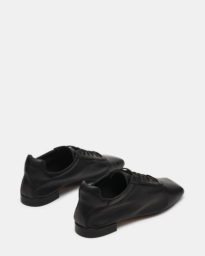 DELPHY LACE-UP BLACK LEATHER