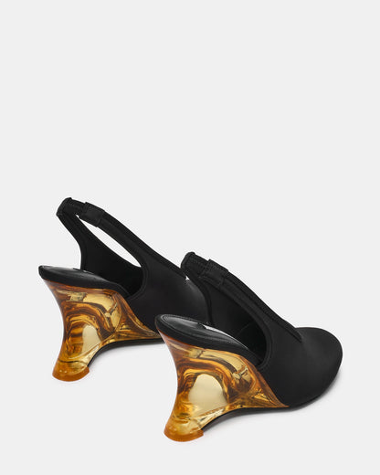 DYRA BLACK SATIN
