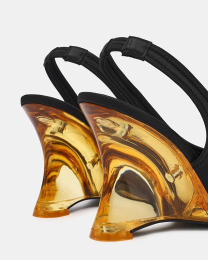 DYRA BLACK SATIN