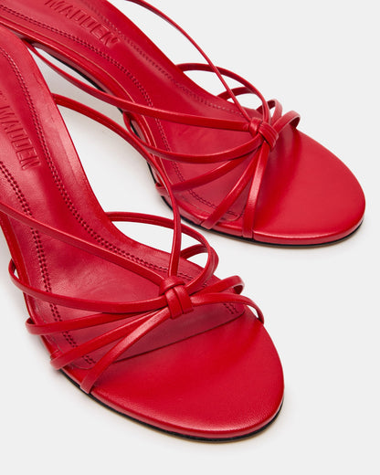 EDNA RED LEATHER