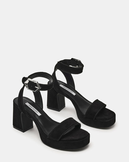 ELIDA BLACK SUEDE