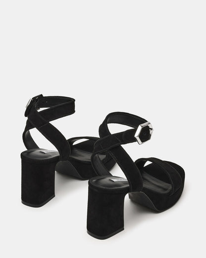 ELIDA BLACK SUEDE