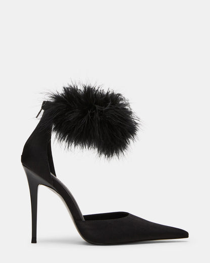 ELUSIVE BLACK SATIN