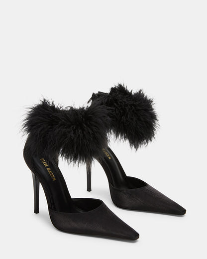 ELUSIVE BLACK SATIN
