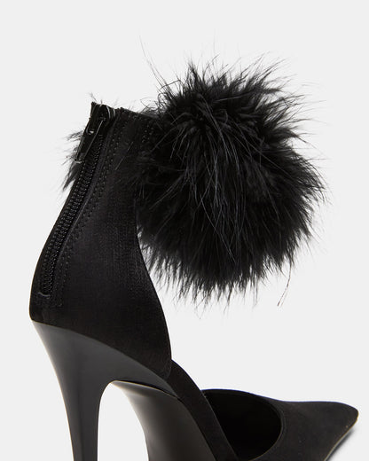 ELUSIVE BLACK SATIN