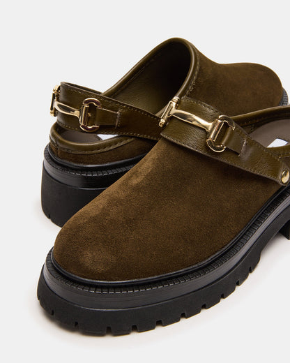 ERBA OLIVE SUEDE