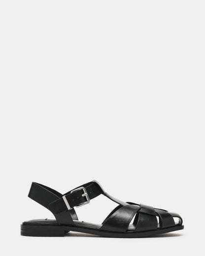 FISK BLACK LEATHER