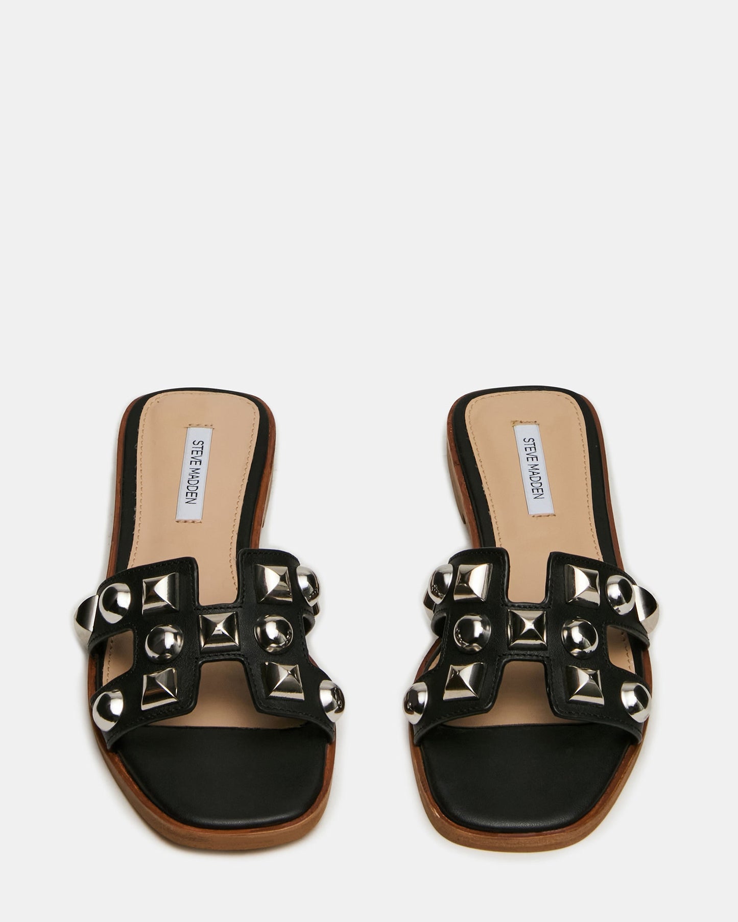 HADYN STUDS BLACK LEATHER