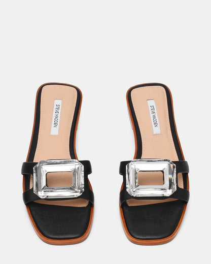 HALETTE BLACK LEATHER