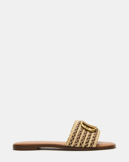 KORA BROWN RAFFIA