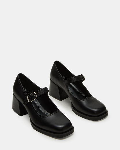 LISBON BLACK LEATHER
